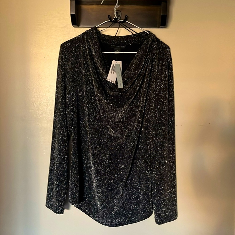 NWT ladies dress shirt. Very sparkly and fancy.